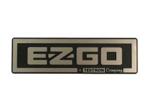 Nameplate EZGO Textron Gold Sticker 08-up TXT